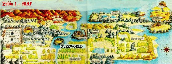 Legend of Zelda Overworld Map